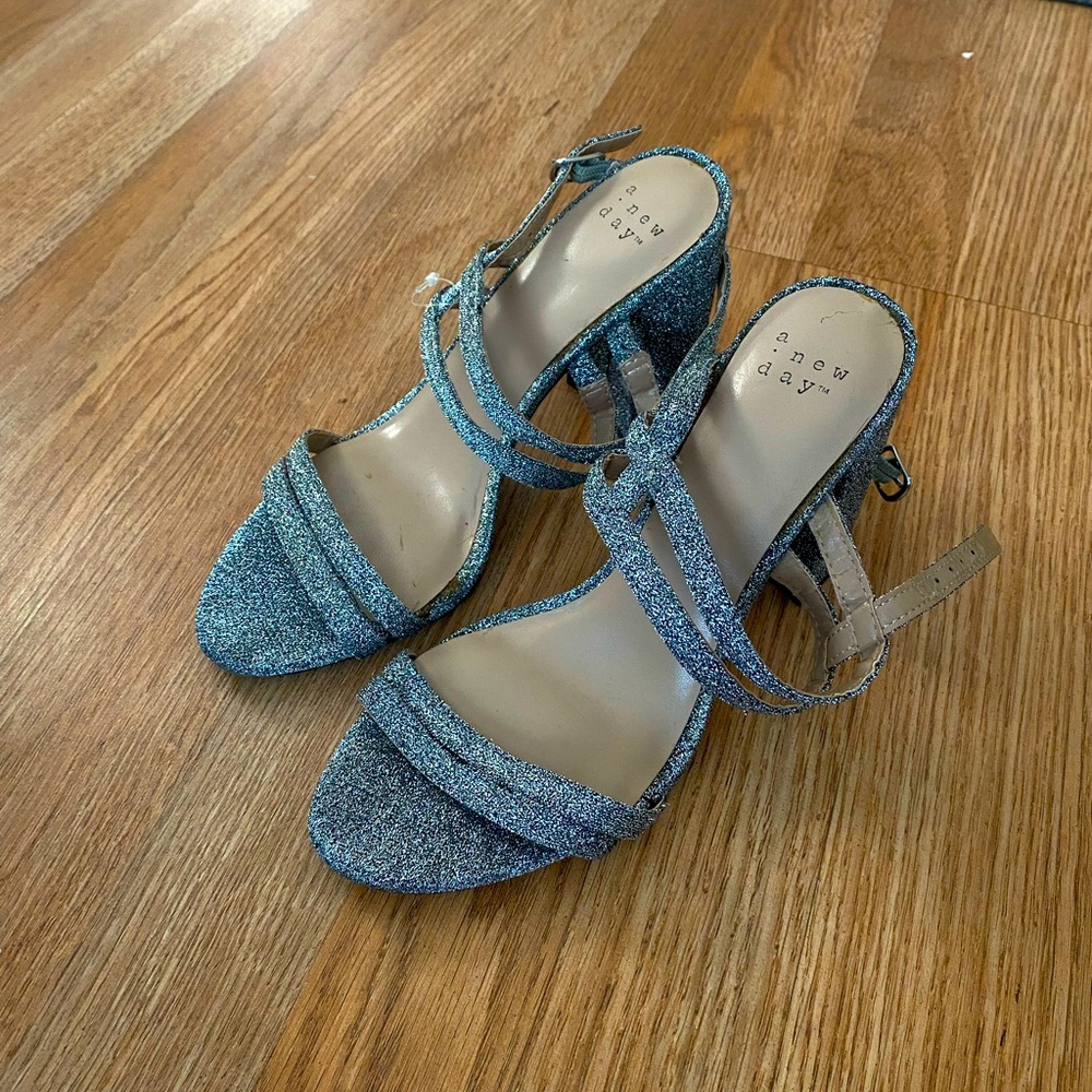 Sliver women heels